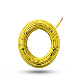 سلك كهرباء مفرد نحاس مجدول CU/PVC مساحة مقطع 2.5mm2، 450/750 فولت، لون أصفر | شركة كابلات جدة