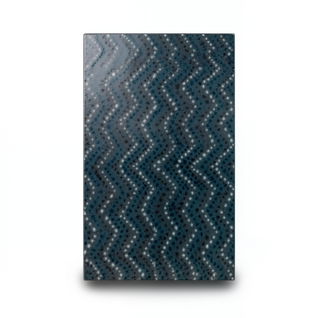 Ceramic Wall Tiles Size 20x43 cm, Rectangle, Waves Cold Color