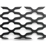 Hot Rolled Expanded Metal Mesh Mozakhraf Shape Wire Diameter 1.8 mm Width 2.44 M Length 7 M
