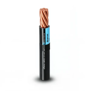 سلك نحاس مجدول مقاوم للحراره احادى النواة معزول PVC 90º مقاس 10 مم² 450/750 فولت 300 قدم اسود | شركة الفنار