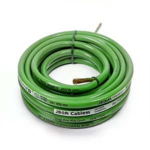 25sq mm Single Core Stranded Wire CU/PVC, 450/750 volts, Green Color | Jeddah Cables Company