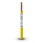 لفة سلك مفرد نحاس مجدول CU/PVC مقاس 4mm 450/750 فولت لون أصفر | شركة كابلات جدة