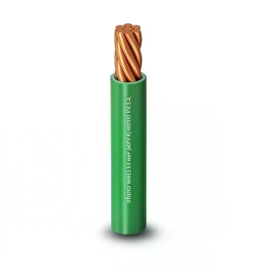 Single Core Stranded Copper Cable PVC 70ºC Insulation 1.5 mm² 450/750 Volt 300 Feet Green PVC 70 | Al Fanar