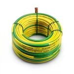 Single Core Stranded Copper Cable PVC 70ºC Insulation 1.5 mm² 450/750 Volt 300 Feet Yellow with Green | Al Fanar