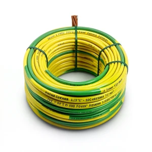 Single Core Stranded Copper Cable PVC 70ºC Insulation 1.5 mm² 450/750 Volt 300 Feet Yellow with Green | Al Fanar