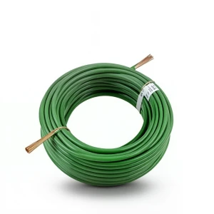 120mm2 Single Core Stranded Wire CU/PVC, 450/750 volts, Green Color | Jeddah Cables Company