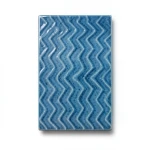 Ceramic Wall Tiles Size 20x43 cm, Rectangle, Waves Cold Color