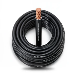 سلك نحاس مجدول مقاوم للحرارة أحادي النواة PVC 90º 95 مم² 450/750 فولت 300 قدم أسود | شركة الفنار