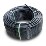 HDPE Plastic Coil Pipe Nominal Pressure 19.2 Bar PE100 50 mm SDR 7.4 Black