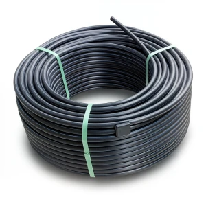 HDPE Plastic Coil Pipe Nominal Pressure 19.2 Bar PE100 50 mm SDR 7.4 Black