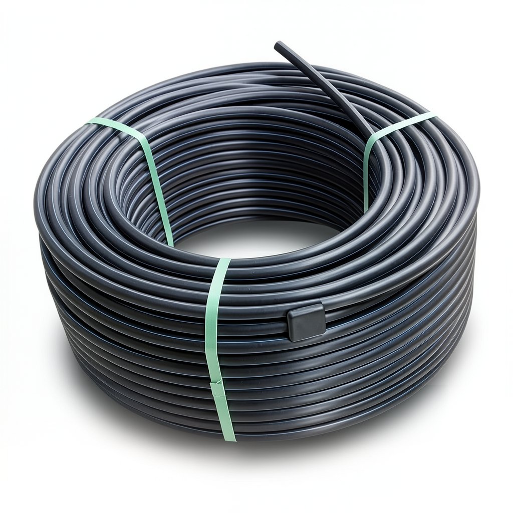 HDPE Plastic Coil Pipe Nominal Pressure 19.2 Bar PE100 50 mm SDR 7.4 Black