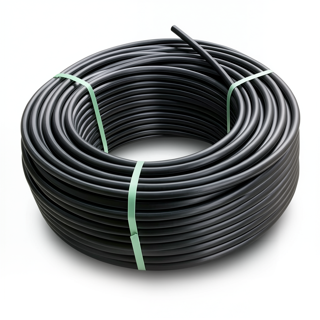 لفة أنابيب بلاستيك HDPE ضغط 19.2 بار PE 100 قطر خارجي 63 مم SDR 7.4 لون أسود