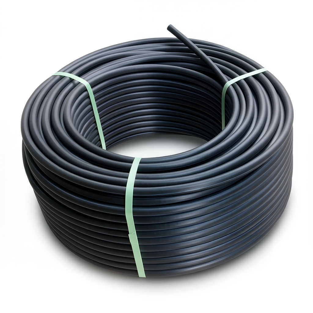HDPE Plastic Coil Pipe PN 19.2 Bar PE 100 OD 75 mm SDR 7.4 Black