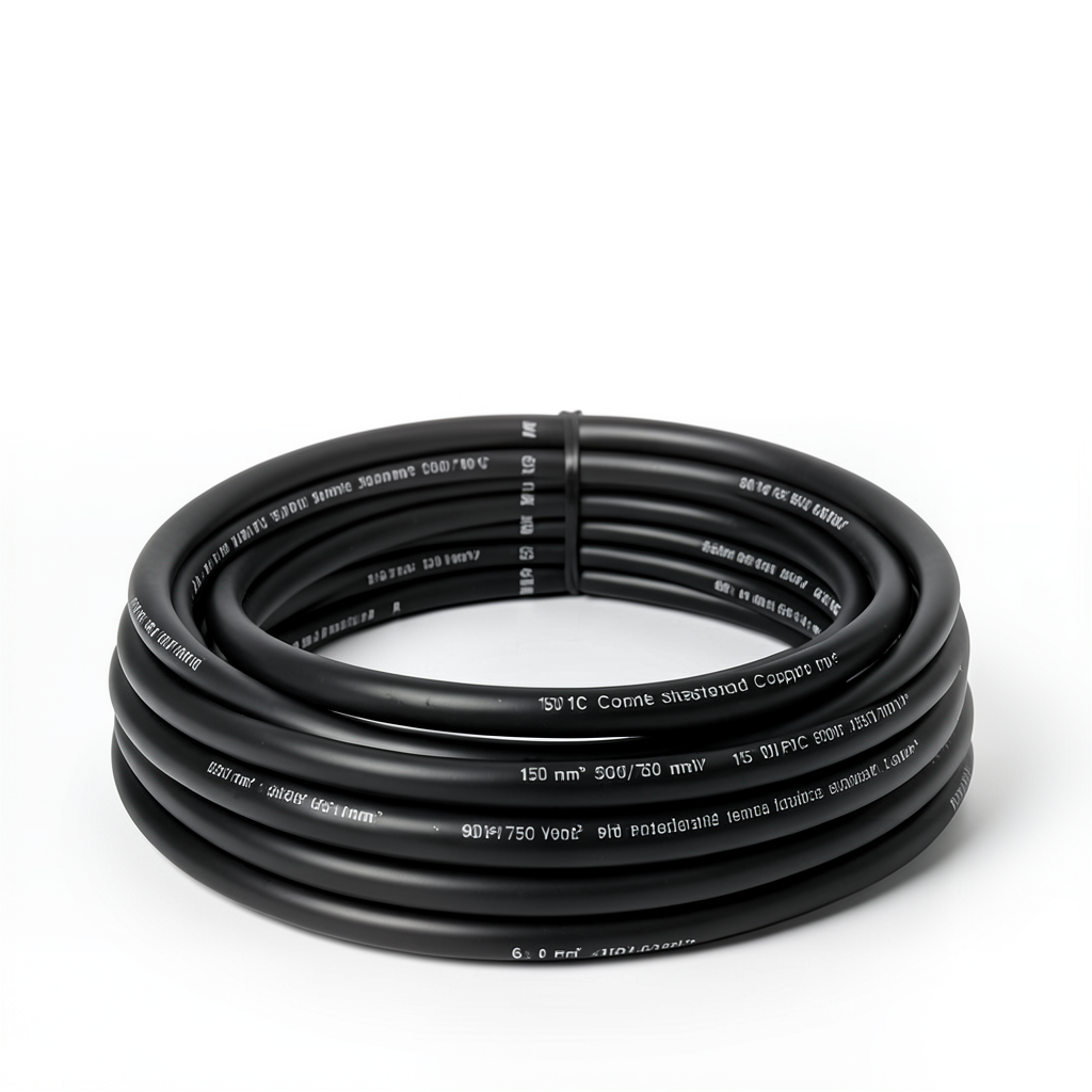 Heat Resistant Single Core Stranded Copper Cable PVC 90 ºC 150 mm² 450/750 Volt 300 Feet Black | Al Fanar