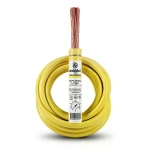 لفة سلك مفرد نحاس مجدول CU/PVC مقاس 25mm2، 450/750 فولت، لون أصفر | شركة كابلات جدة