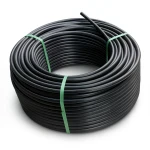 HDPE Plastic Coil Pipe PN 19.2 Bar PE 100, 140 mm SDR 7.4 Black