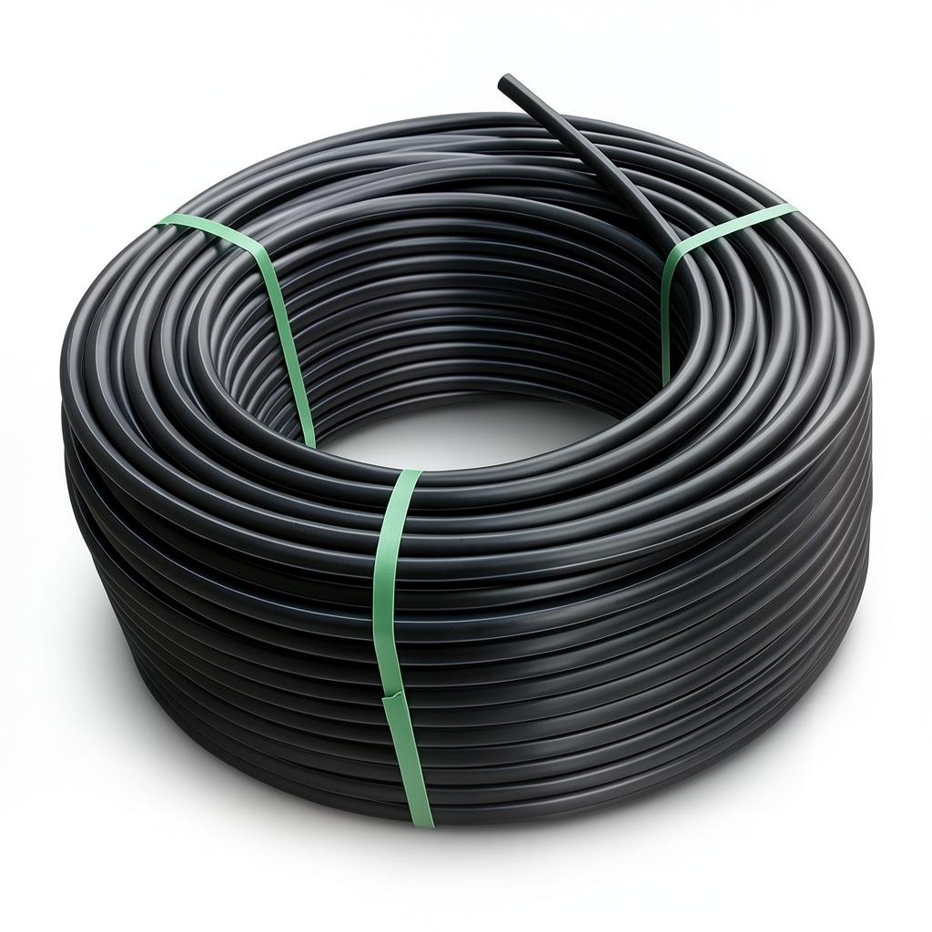 HDPE Plastic Coil Pipe PN 19.2 Bar PE 100, 140 mm SDR 7.4 Black