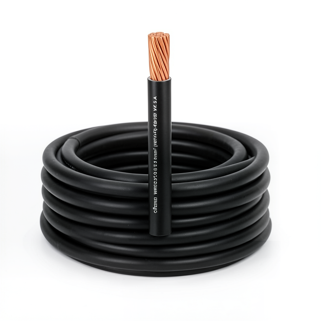 سلك نحاس مجدول مقاوم للحرارة أحادي النواة PVC 90º مقاس 25 مم² 450/750 فولت طول 300 قدم أسود | شركة الفنار