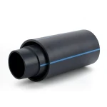 HDPE Polyethylene Pipe Nominal Pressure 9.9 Bar PE 100, 280 mm Diameter, SDR 13.6 Black