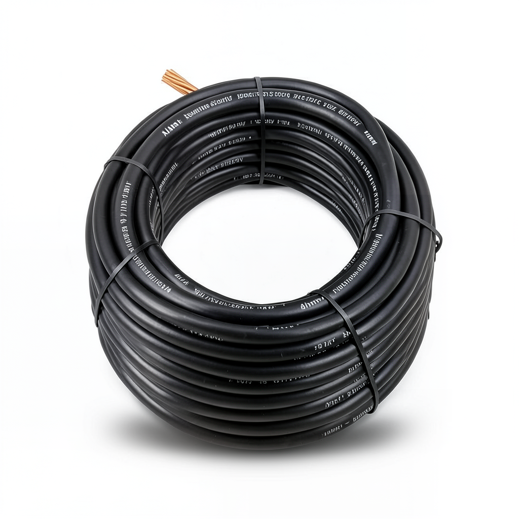 سلك نحاس مجدول مقاوم للحرارة أحادي النواة معزول PVC 90º مقاس 35 مم² 450/750 فولت 300 قدم أسود | شركة الفنار