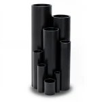 انابيب HDPE ضغط 4 بار PE 100 مقاس 180 ملم سمك 5.0 ملم لون اسود