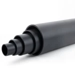 HDPE Polyethylene Pipe PN 9.9 Bar PE 100, 450 mm Diameter, SDR 13.6, Black