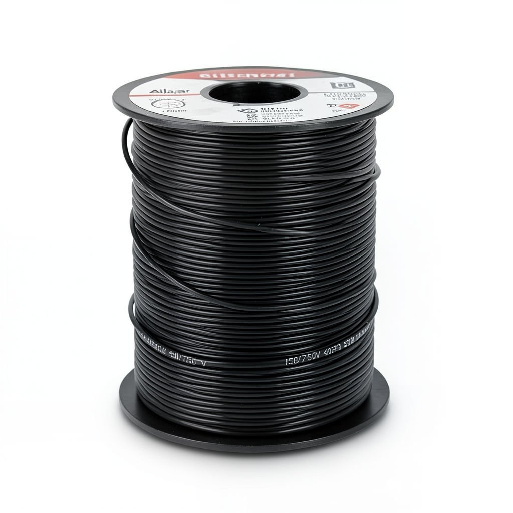 سلك كهربائي نحاس مرن مقاس 10mm، 450/750 فولت، عزل PVC مقاوم للحرارة، أسود | شركة الفنار