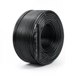 سلك نحاس مجدول مقاوم للحراره احادى النواة معزول PVC 90º مقاس 10 مم² 450/750 فولت 300 قدم اسود | شركة الفنار