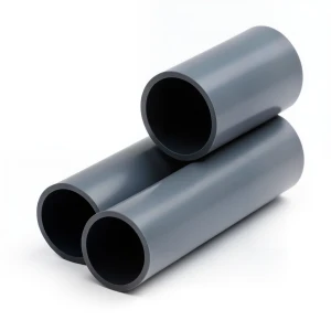 UPVC Plastic Pipe PN 15 Bar Size 2 1/2 inch Thickness 5.5 mm Dark Gray