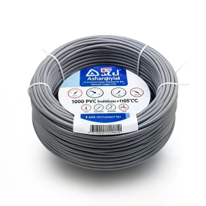 8 AWG 1C Stranded Copper Electrical Wire 1000 Vac PVC Insulated +105°C Gray 500ft | Asharqiyah Cables Company for Industry