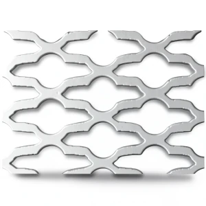 سلك شبك معدني (بقلاوة) حديد مدرفل على الساخن سمك 2.3 مم، عرض 1.22 متر، طول 4 متر، تصميم مزخرف