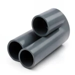UPVC Plastic Pipe PN 15 Bar Size 6 inch Thickness 12.5 mm Dark Gray