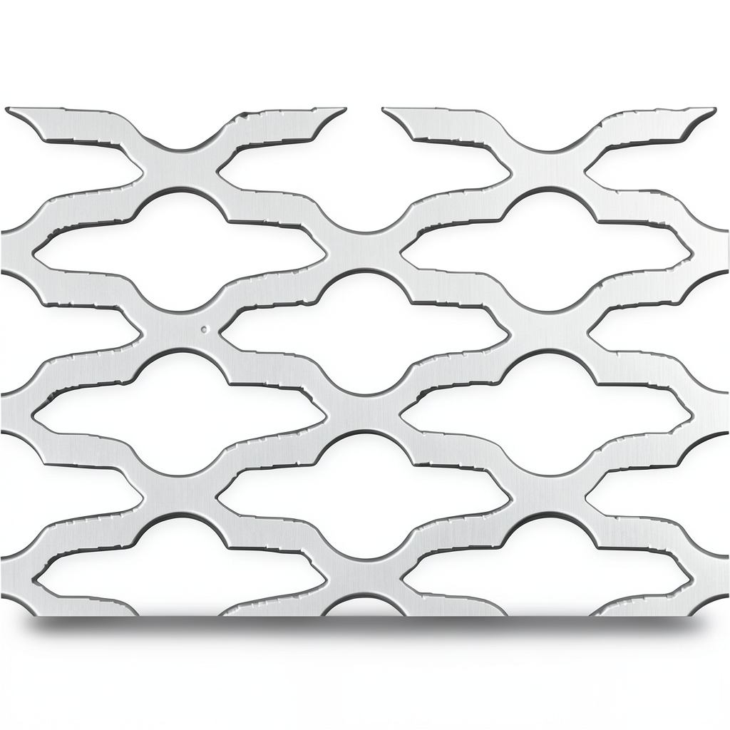 Hot Rolled Expanded Metal Sheet Flattened, Mozakhraf Shape, 2.3 mm Thickness, 1.22 M Width, 6 M Length