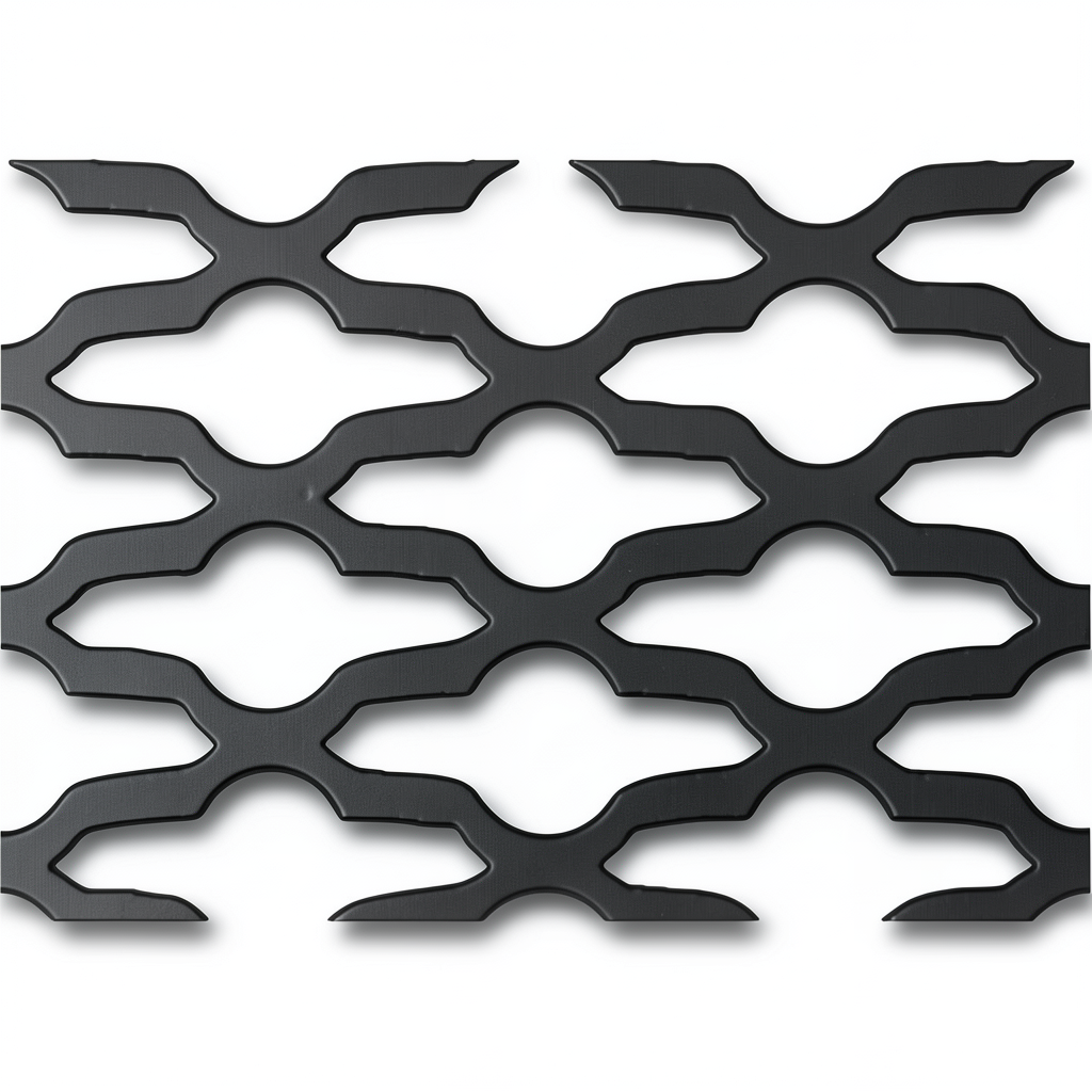 Hot Rolled Expanded Metal Mozakhraf Design 1.8 mm Thickness 2.44 M Width 1 M Length
