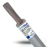 لفة سلك مفرد 6 AWG نحاس مجدول كهربائي، 1000 فولت، معزول PVC +105°C رمادي، طول 500 قدم | شركة كابلات الشرقية للصناعة