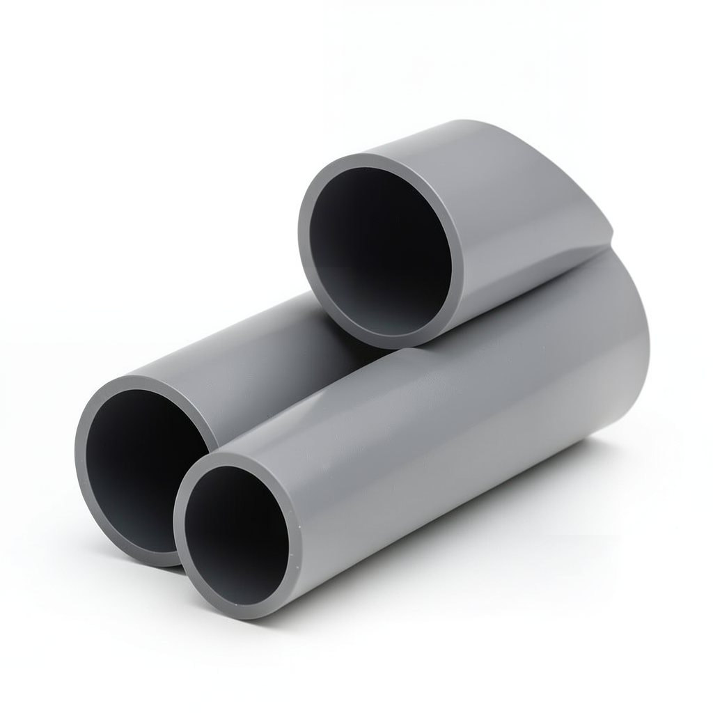 UPVC Plastic Pipe Class 0 Size 2 inch Thickness 2.2 mm Gray Color