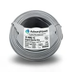 سلك كهرباء نحاس مجدول 10 AWG مفرد، 1000 فولت، عازل PVC +105°C، رمادي، طول 2500 قدم | شركة كابلات الشرقية للصناعة