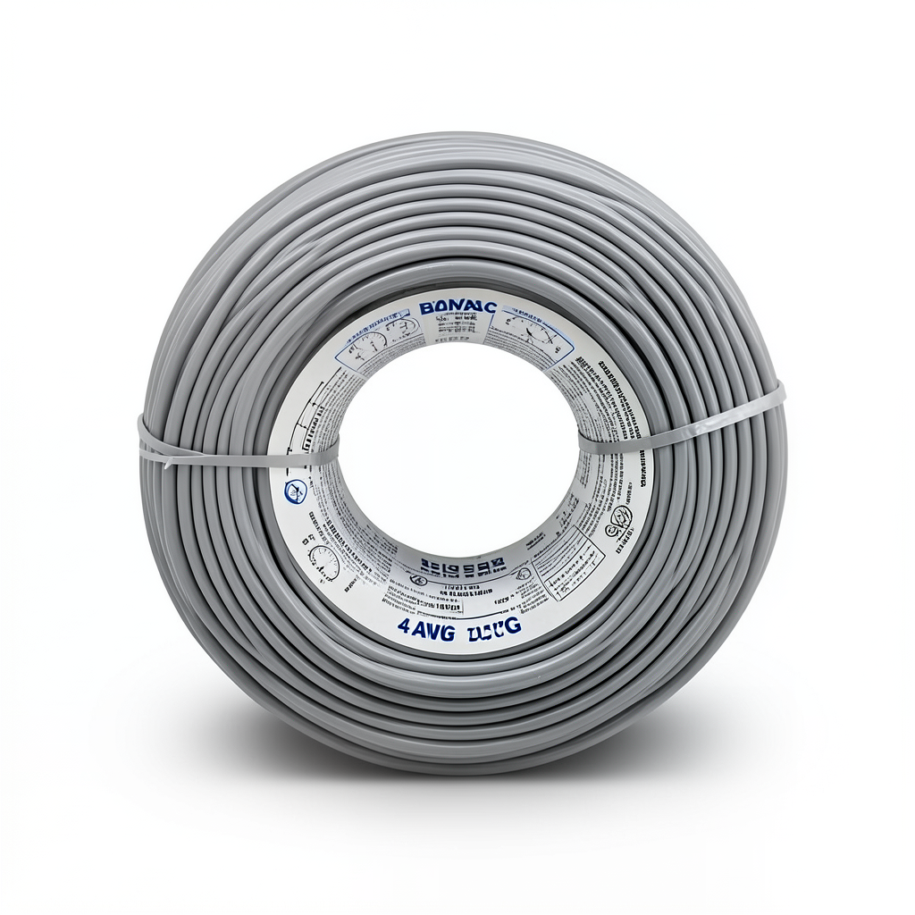 4 AWG 1C Stranded Copper Wire 1000 Vac, PVC Insulation +105°C Gray, 500ft | Asharqiyah Cables Company for Industry