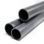 UPVC Plastic Pipe PN 15 Bar Size 2 1/2 inch Thickness 5.5 mm Dark Gray