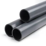 انابيب بلاستيك UPVC ضغط 15 بار مقاس 3 إنش سماكة 6.6 مم لون رمادي غامق