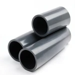 انابيب بلاستيك UPVC ضغط 15 بار مقاس 5 إنش سمك 10.4 ملم لون رمادي غامق