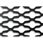 Hot Rolled Expanded Metal Sheet Flattened, Mozakhraf Shape, Wire Diameter 1.8 mm, Size 2.44×5 meter