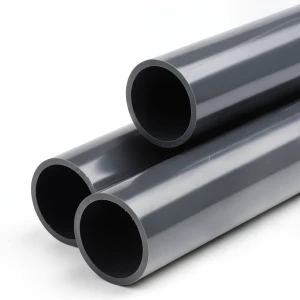 انابيب بلاستيك UPVC كلاس 6 مقاس 3/8 إنش سمك 2.8 مم لون رمادي غامق