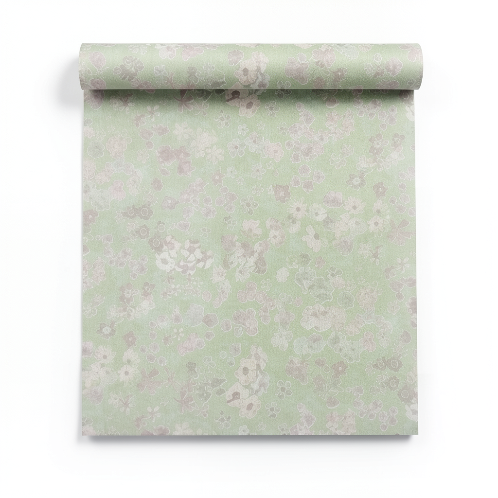 ورق جدراي ورود 10 م × 0.53 م لون اخضر شاحب، موديل 221303