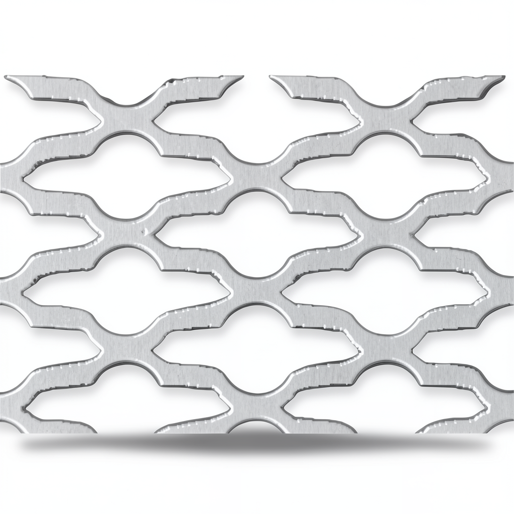 Hot Rolled Expanded Metal Mesh 2 mm Thickness, 2.44 M Width, 2 M Length, Mozakhraf Shape