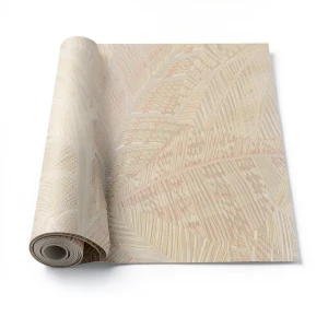 Dutch Leaf Patterned Wallpaper 10 m x 0.53 m Beige, Model 221310