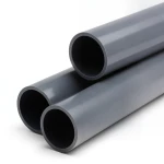 UPVC Plastic Pipe Class 6 Size 3/4 inch Thickness 3.4 mm Dark Gray