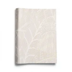 Leaf Patterned Wallpaper Pale Beige 10 m x 0.53 m, Model 221312