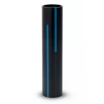 مواسير بلاستيك HDPE ضغط 20 بار PE 100، قطر خارجي 63 mm، سماكة 8 mm، لون أسود