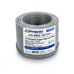 سلك كهرباء مفرد 4/0 AWG نحاس مجدول معزول PVC +105°C، رمادي، طول 500 قدم | شركة كابلات الشرقية للصناعة